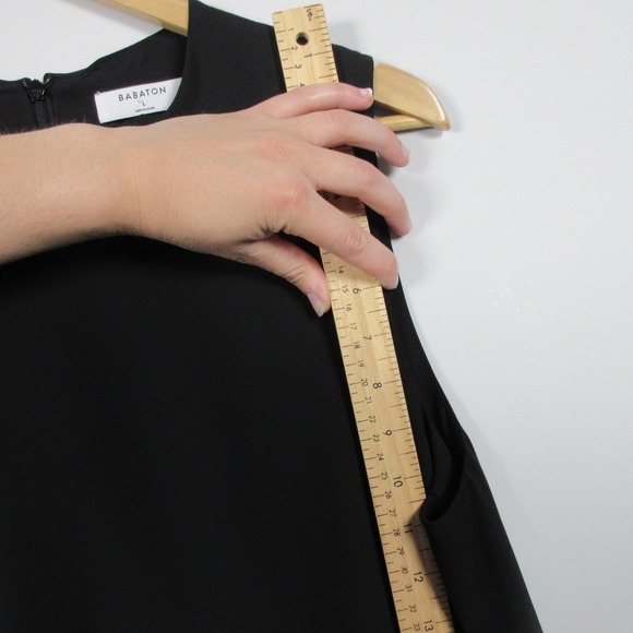 Artizia Babaton Hopkins Blouse L Black Tank Top Asymmetrical Hem Casual 204 - Picture 8 of 10